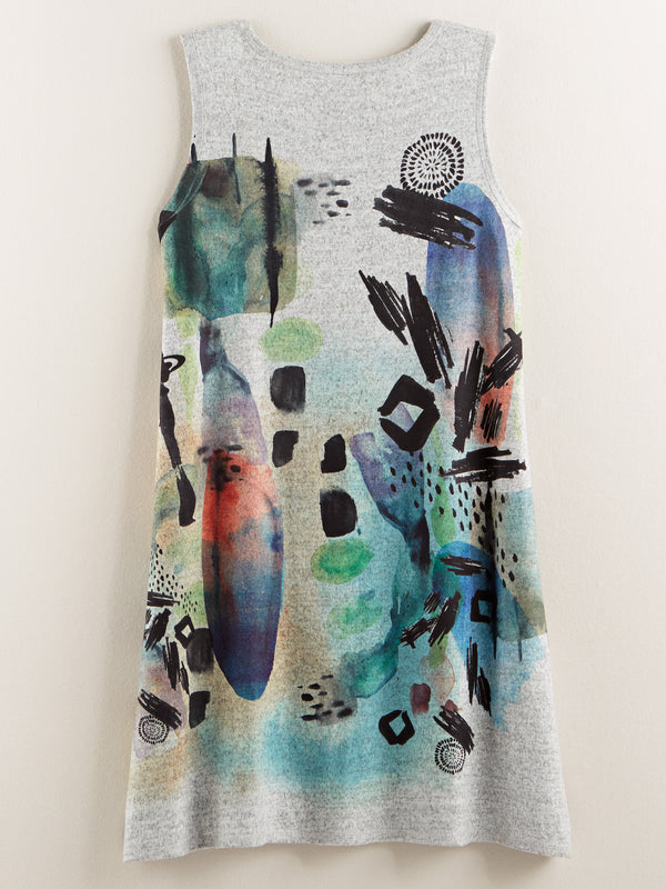 Watercolor Wash Tank Dress