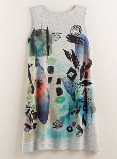 Watercolor Wash Tank Dress
