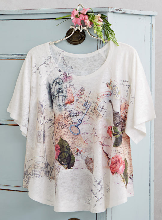 Parisian Souvenir Short-sleeve Top