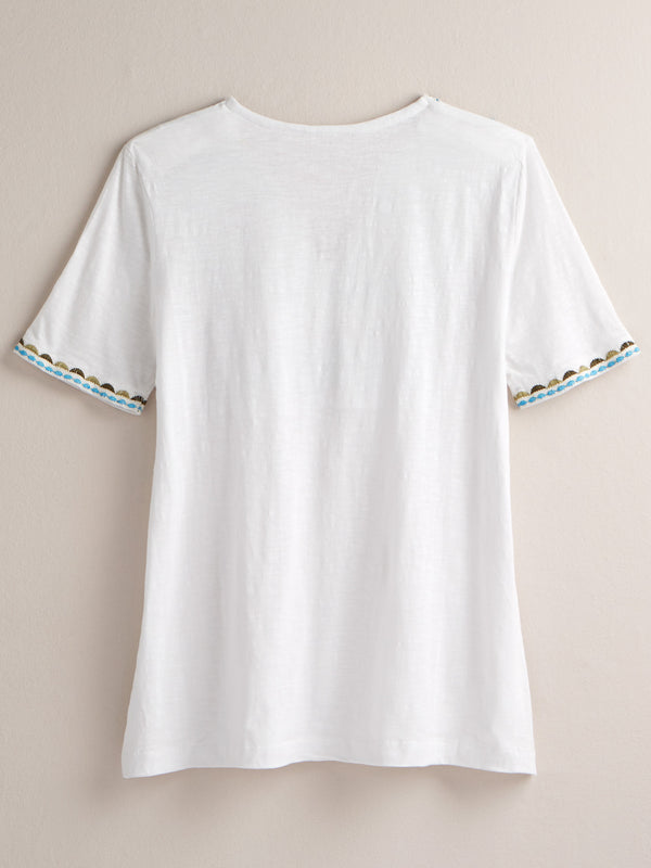 Valley of Flowers Embroidered Tee