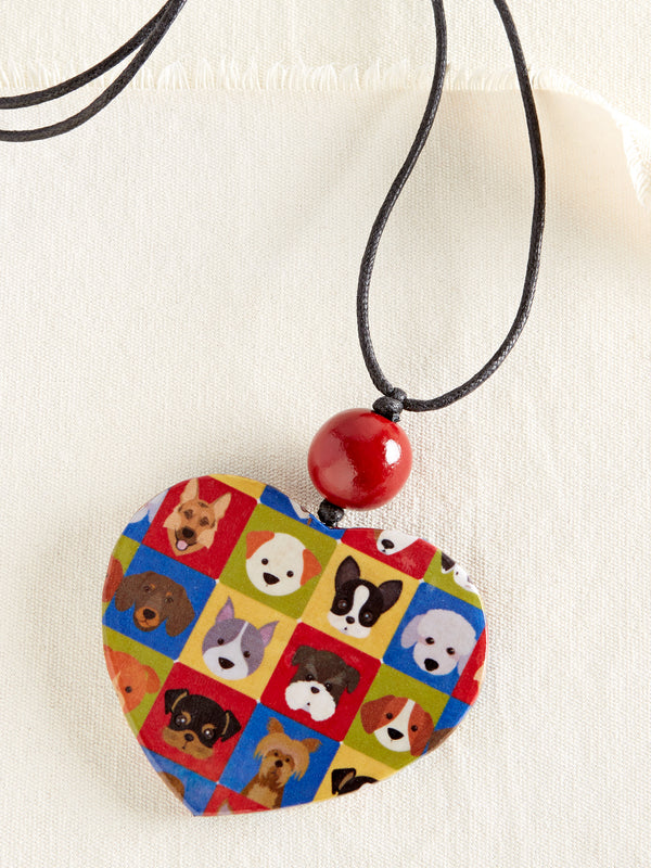 Puppy Pals Heart Necklace