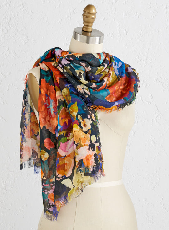 Perennial Favorite Floral Scarf