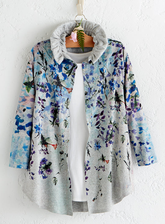 Wisteria Arbor Ruffle Collar Jacket