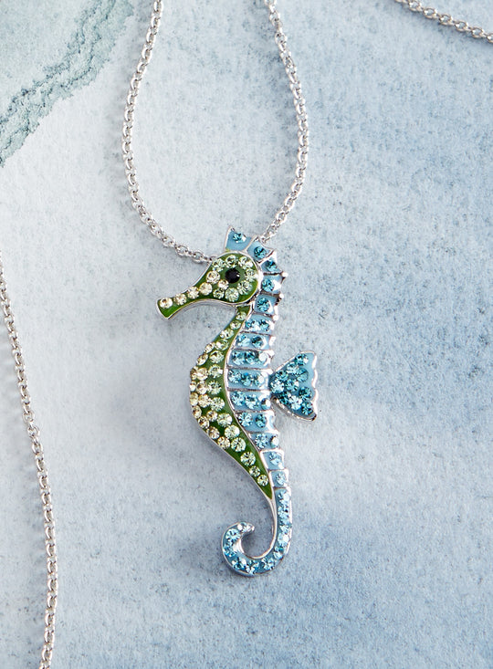 Crystal Seahorse Necklace