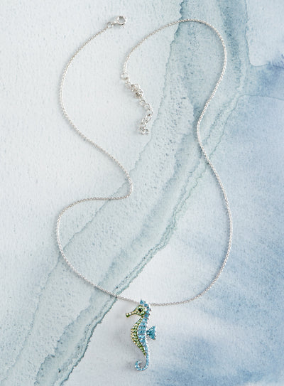 Crystal Seahorse Necklace