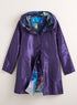Purple Rain Reversible Pleated Raincoat