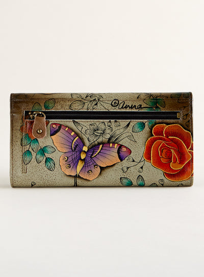 Butterfly Sketchbook Hand-painted Organizer Wallet