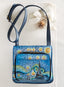 Hand-Painted Starry Night Crossbody Bag FINAL SALE (No Returns)