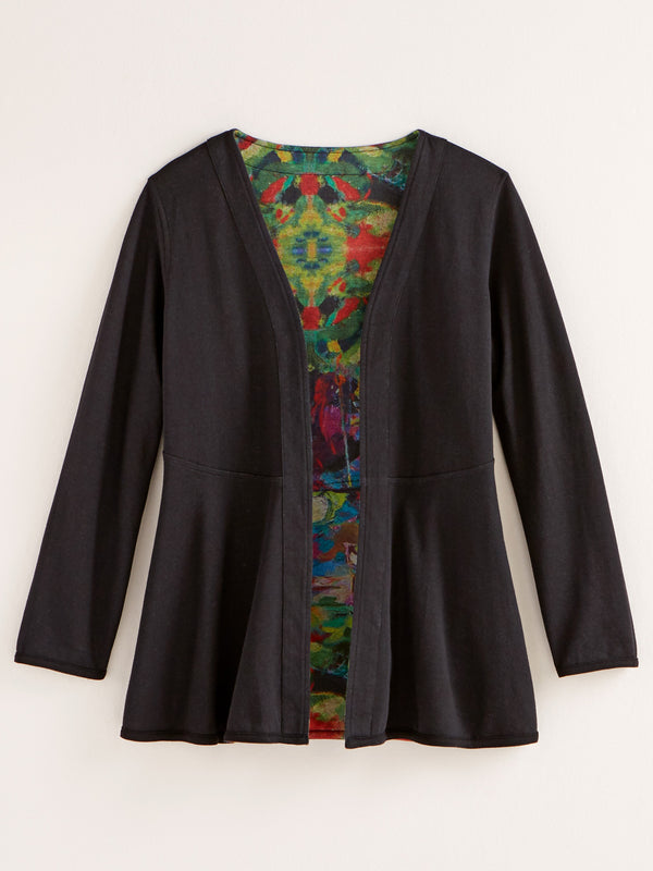 Impressionist Garden Reversible Knit Jacket