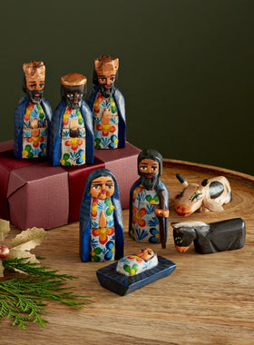 Guatemalan Folk Art Mini Nativity