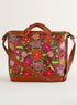 Embroidered Floral Overnight Bag
