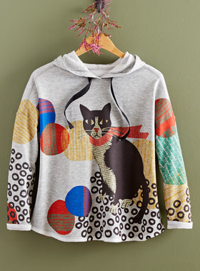 Winter Whiskers Hooded Top