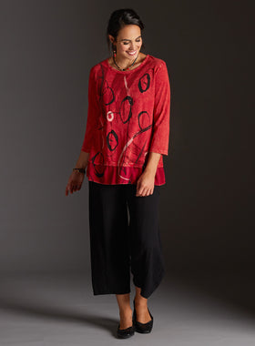 Red Calligraphy Outfit