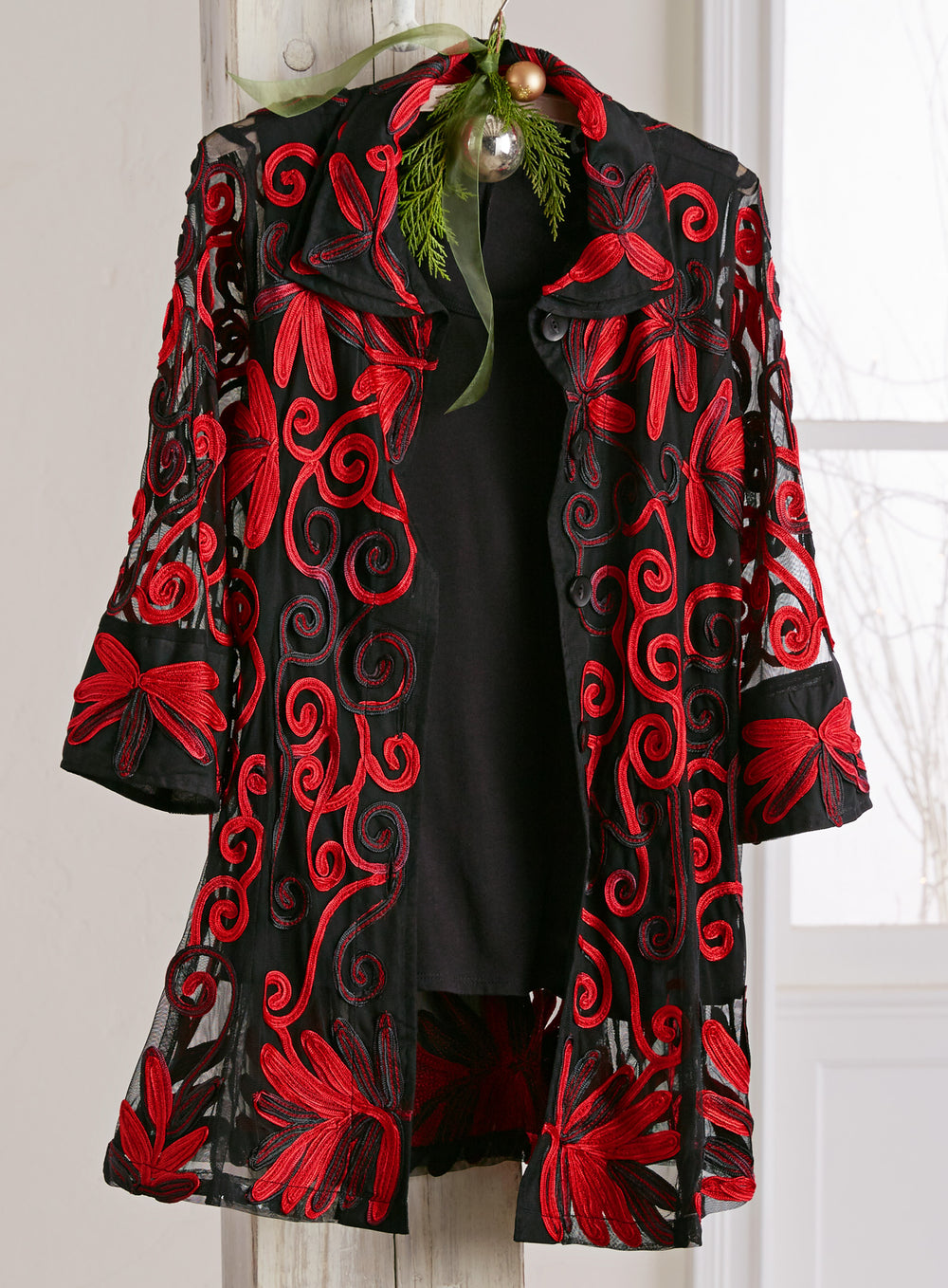 Sheer Soutache Jacket FINAL SALE (No Returns) | Petalura