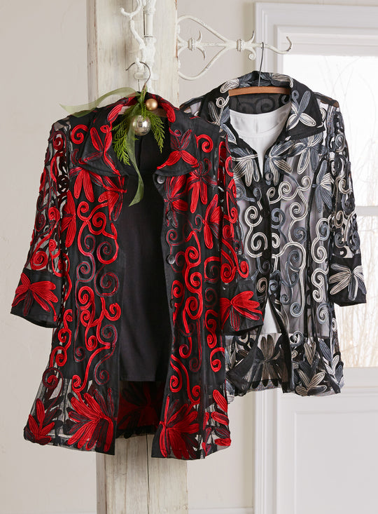 Sheer Soutache Jacket FINAL SALE (No Returns)