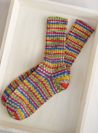 Fair Isle Slouchy Socks