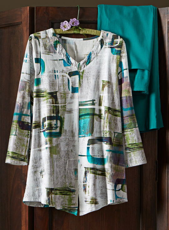 In the Green V-Neck Top FINAL SALE (No Returns)