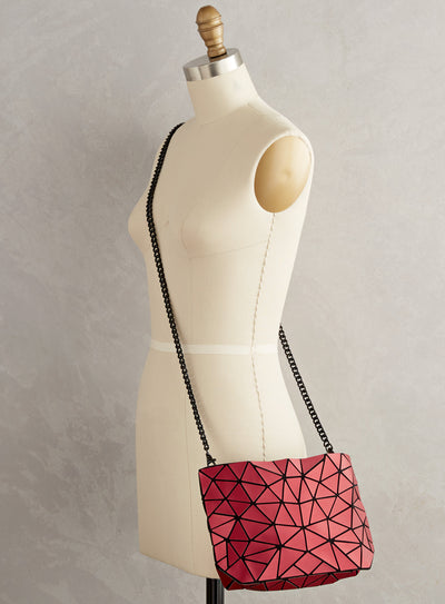 Tessellated Tiles Red Clutch Purse