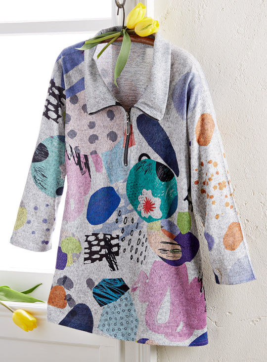 Meet Me in Memphis Zip Polo