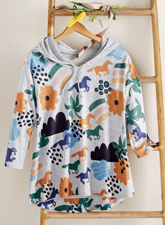 Pony Up Hooded Top