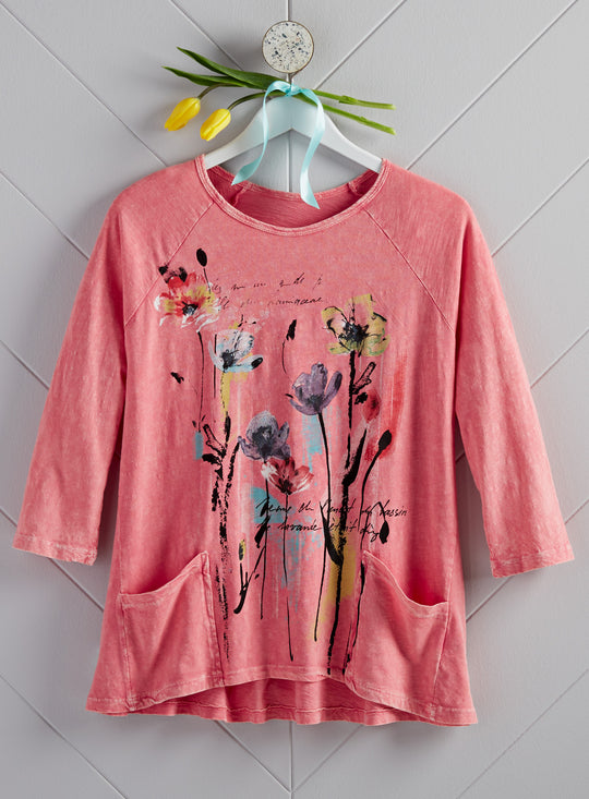 Les Fleurs Pocket Top