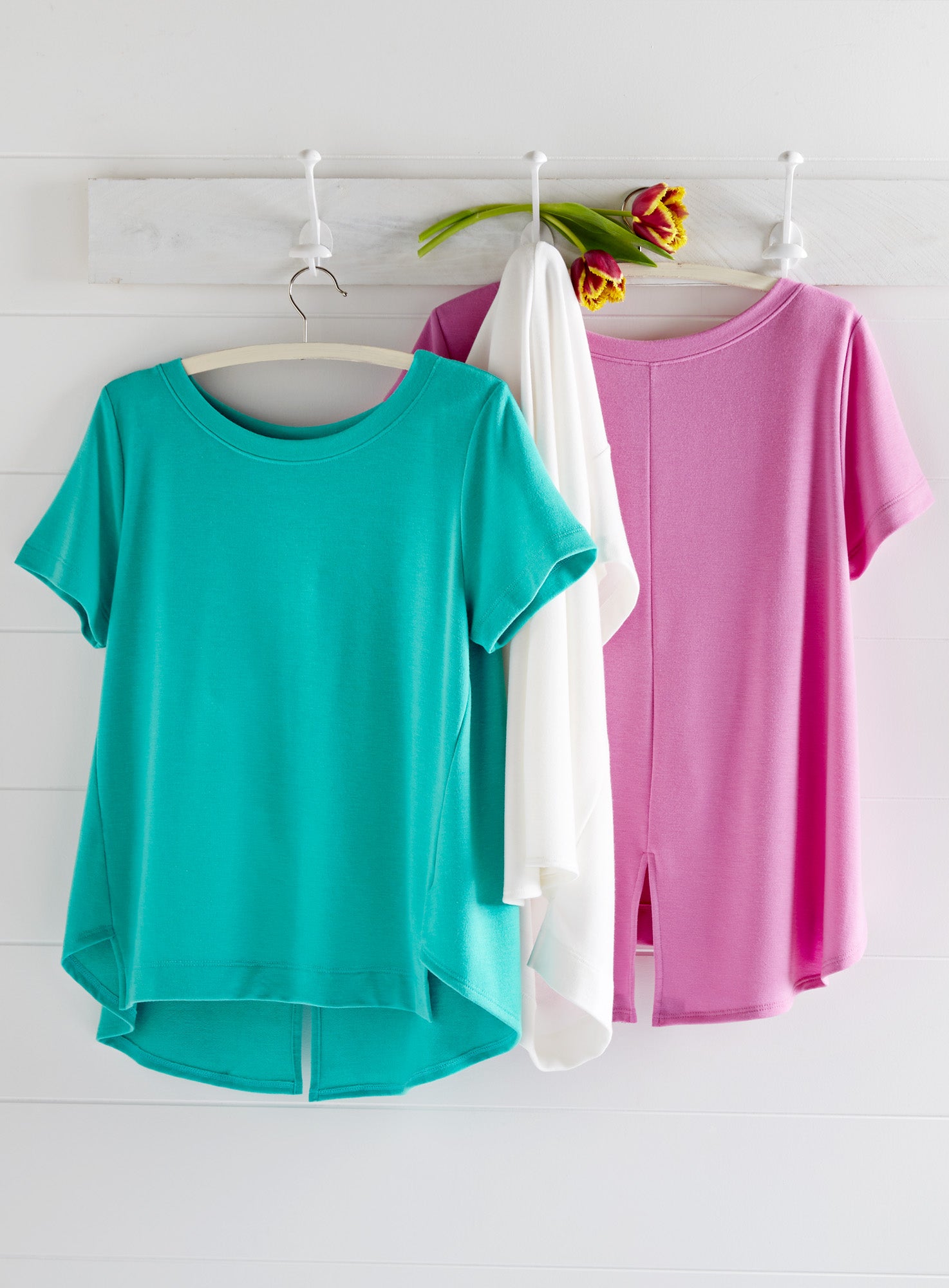 Swingy Slit-back Tee FINAL SALE (No Returns) | Petalura