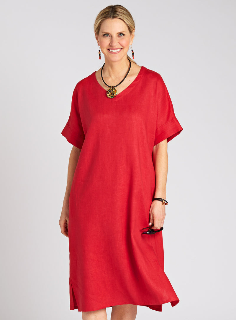 Easy Linen Midi Dress FINAL SALE (No Returns) | Petalura Easy Linen Midi Dress FINAL SALE (No Returns) | Petalura