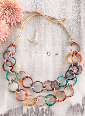 Tropical Punch Tagua Necklace