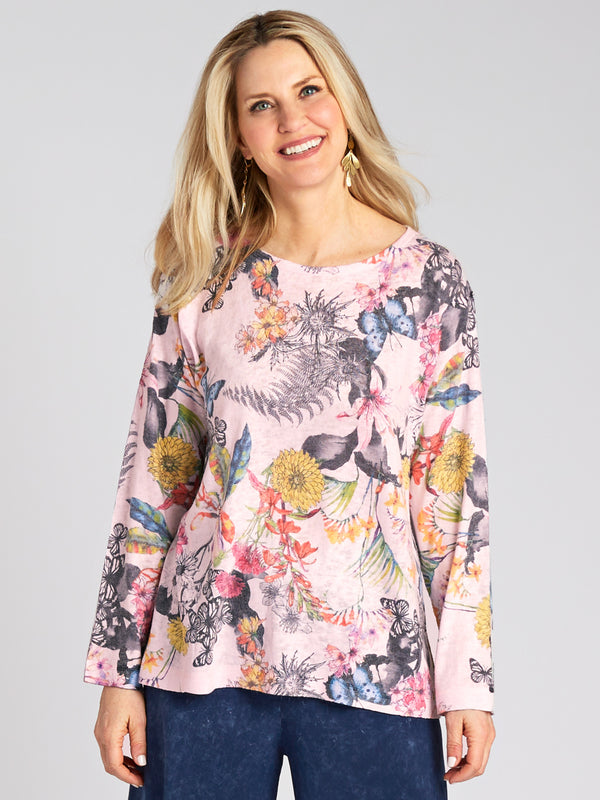 Butterfly Botanical Top