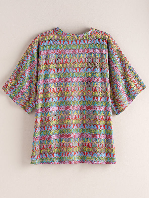 Rainbow Crochet Topper