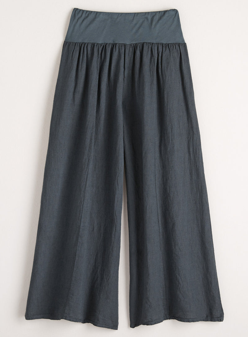Wide-leg Italian Linen Pants FINAL SALE (No Returns) | Petalura