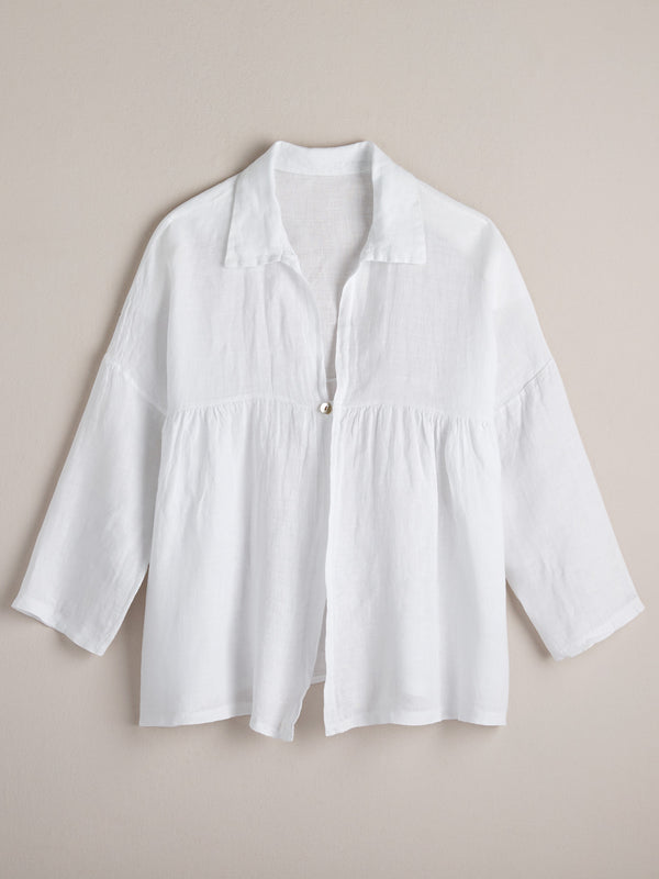 Artist’s Italian Linen Shirt Jacket FINAL SALE (No Returns)