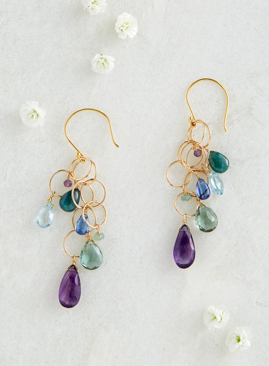 Waterfall Gemstone Earrings