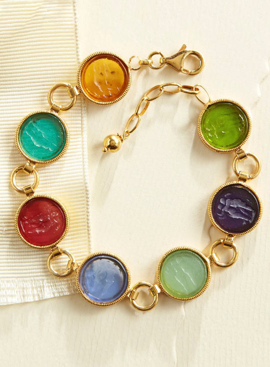 Tuscan Intaglio Glass Bracelet