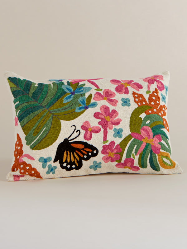 Tropical Butterfly Throw Pillows