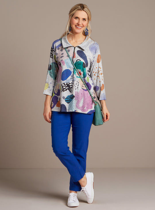 Meet Me in Memphis Zip Polo Outfit